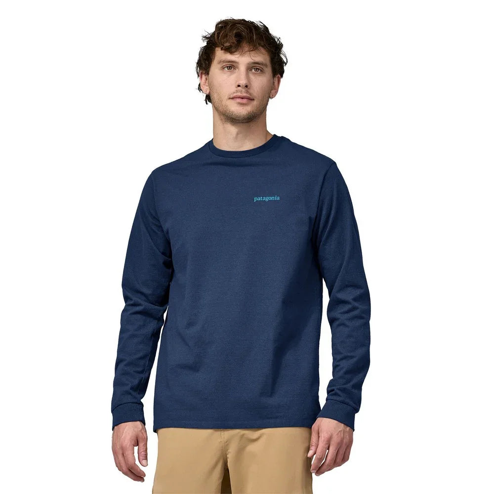 T-shirt à manches longues Patagonia Line Logo Ridge Responsibili-Tee (hommes)