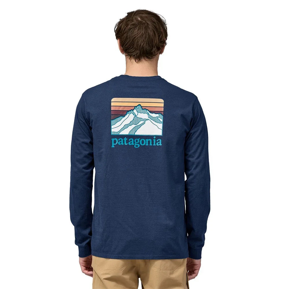 T-shirt à manches longues Patagonia Line Logo Ridge Responsibili-Tee (hommes)