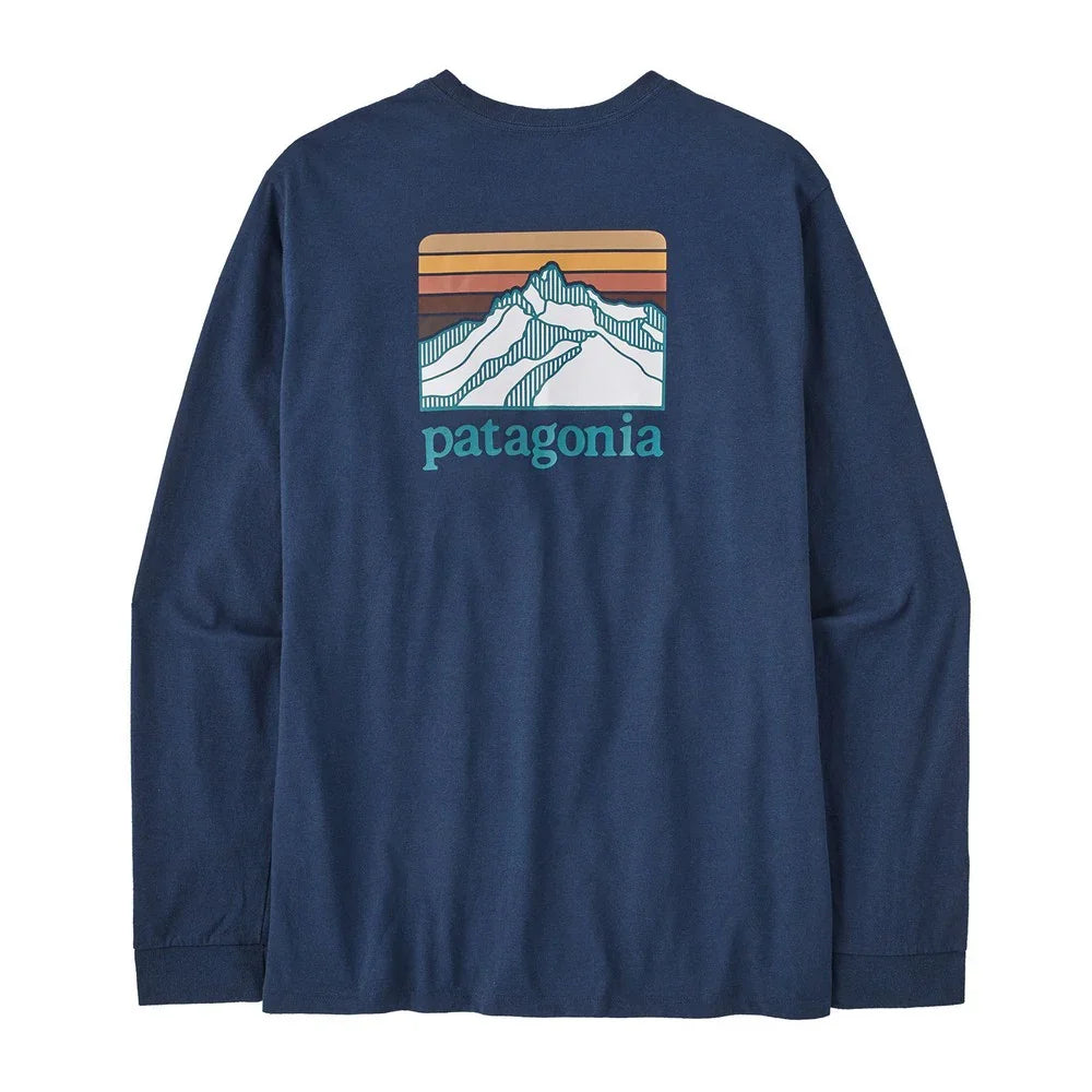 T-shirt à manches longues Patagonia Line Logo Ridge Responsibili-Tee (hommes)