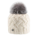 Pleau W's Beanie with Racoon Pompom