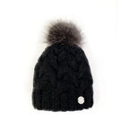 Pleau W's Beanie with Racoon Pompom