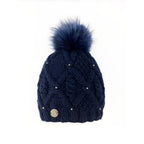 Tuque Pleau avec perles et pompon amovible (femmes)