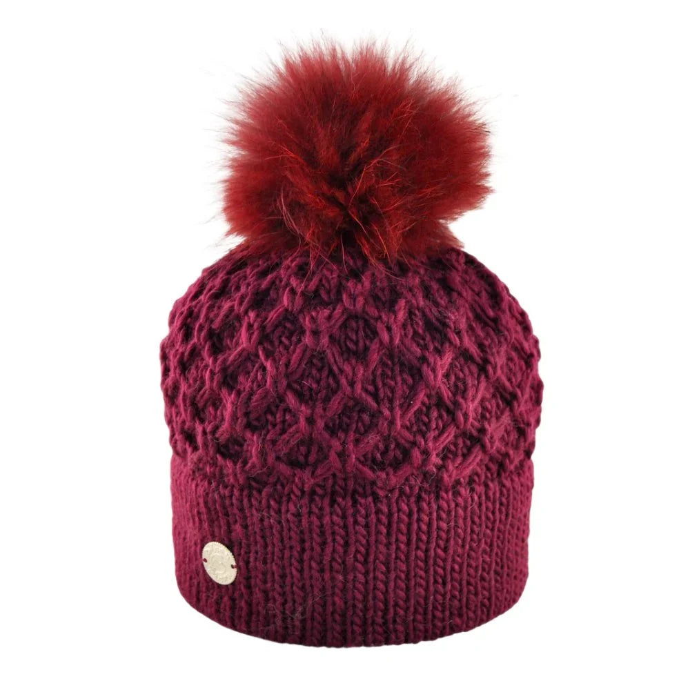 Tuque Pleau Milan avec pompon amovible (femmes)