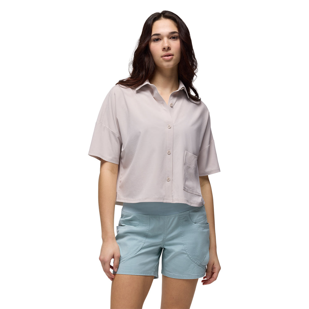 Prana W's Railay Button Down Short Sleeved Shirt