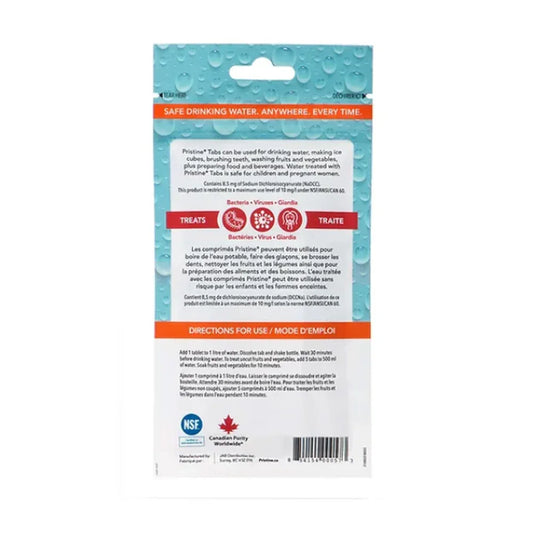 Pristine Water Purification Tablets