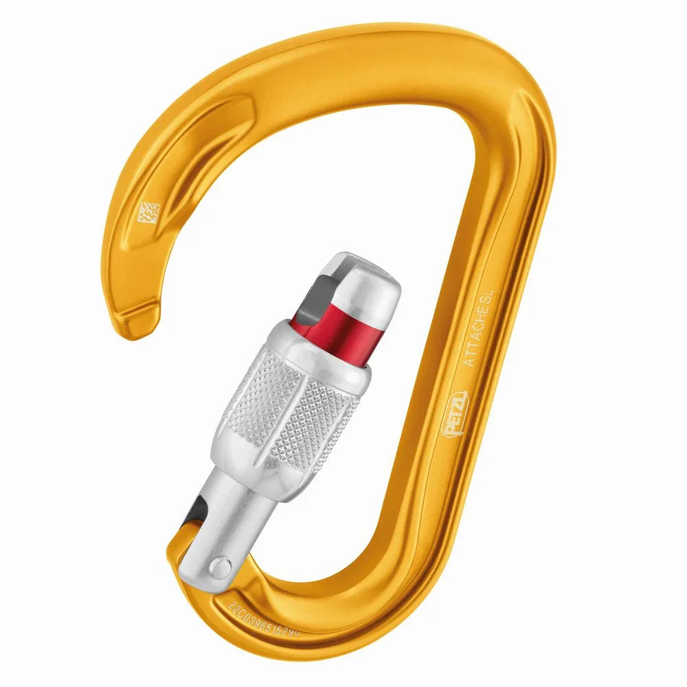 Mousqueton Petzl Attache Screw-lock – Jaune