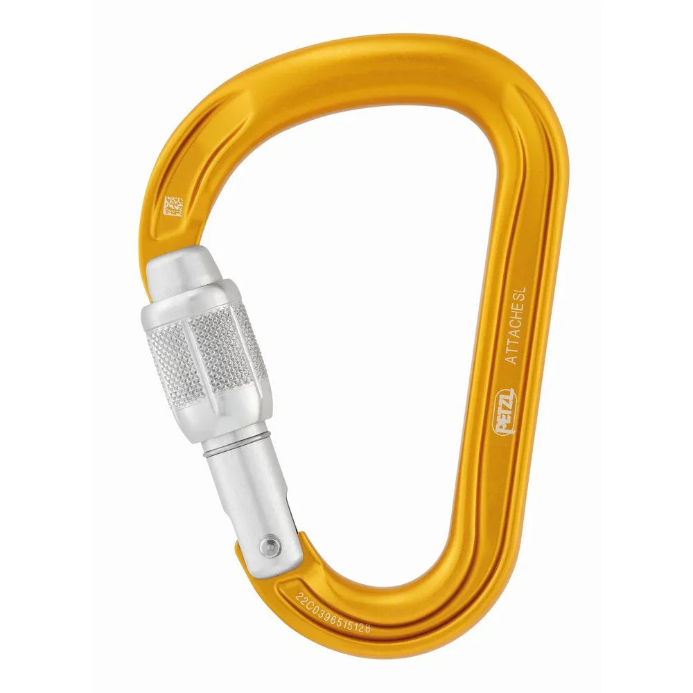 Mousqueton Petzl Attache Screw-lock – Jaune