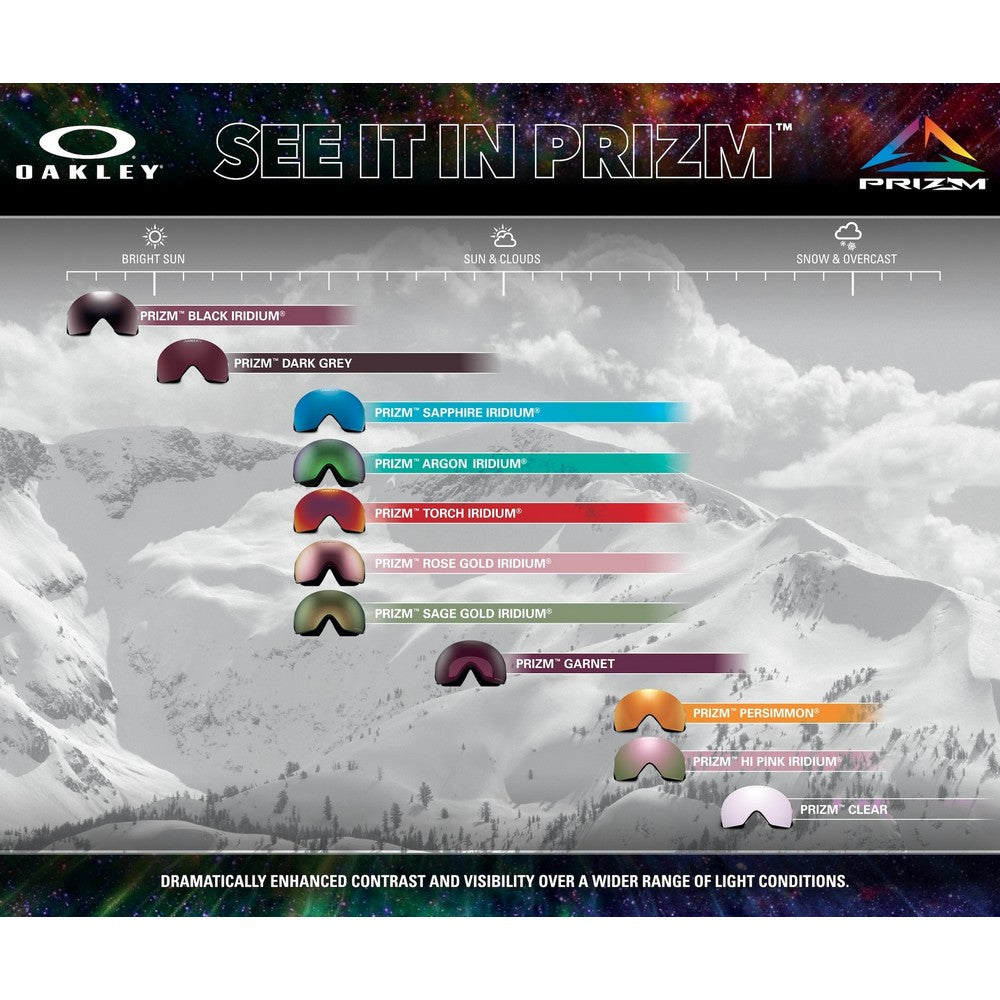 Lunettes de ski Oakley Flight Path L Factory Pilot – Prizm Snow Sapphire Iridium