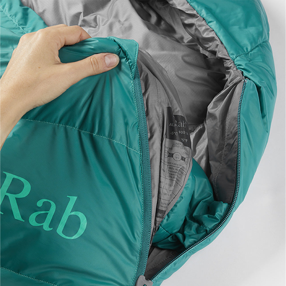 Rab W's Alpine 400 (-5°C ) Sleeping Bag - Long