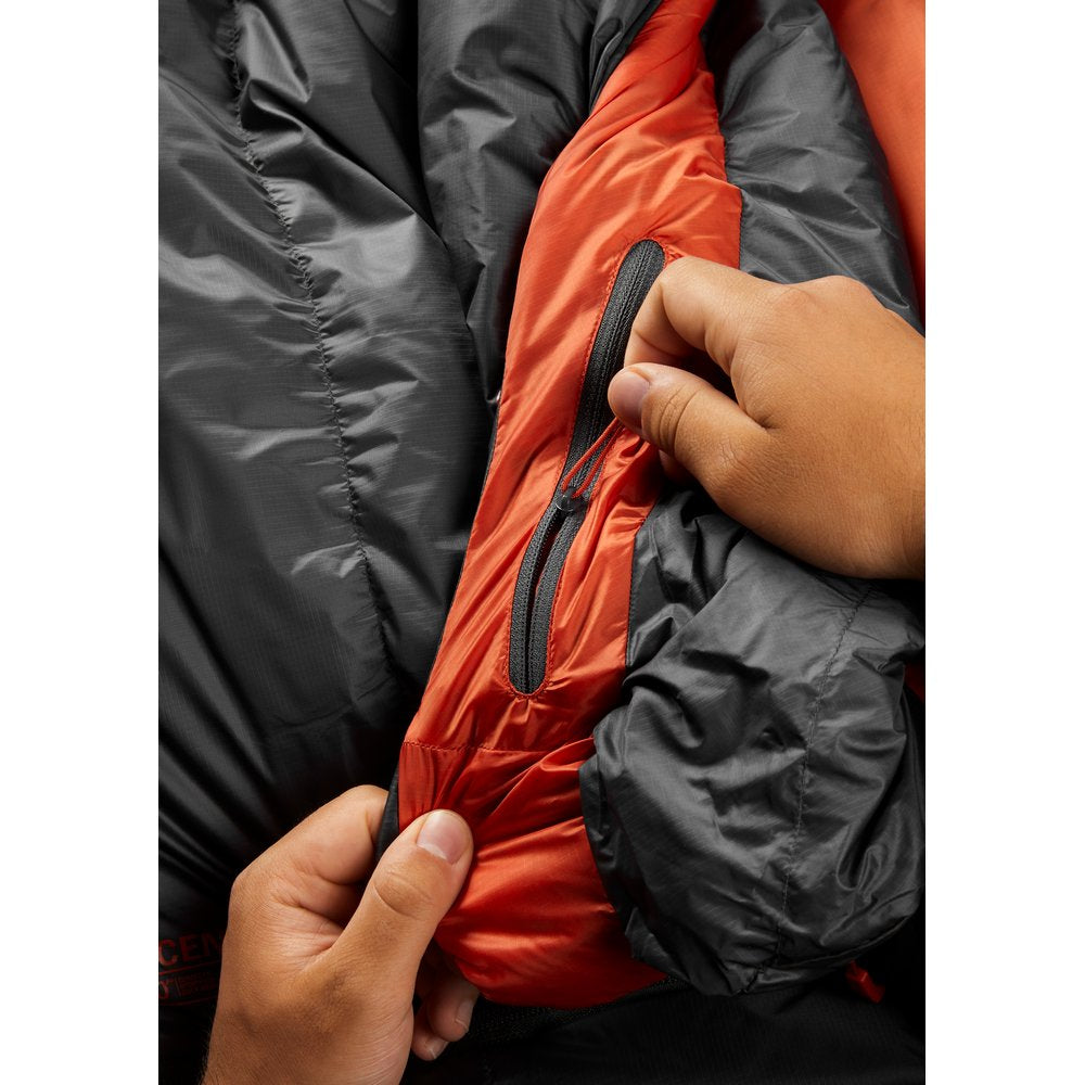 Sac de couchage en duver Rab Ascent 500 (-5°C) - Long large