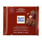 Ritter Sport Raisins Hazelnuts Milk Chocolate Bar