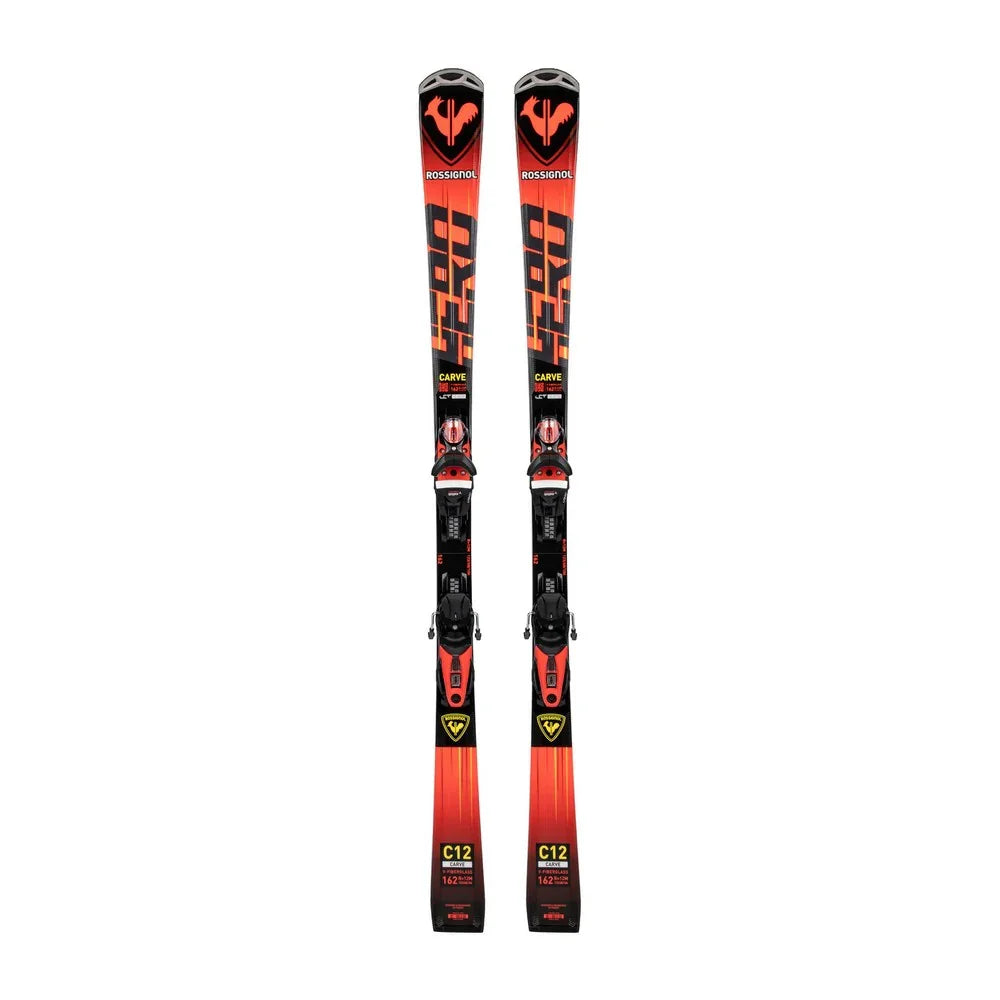 Skis alpins Rossignol Hero Carve avec fixations Konect NX12 GW