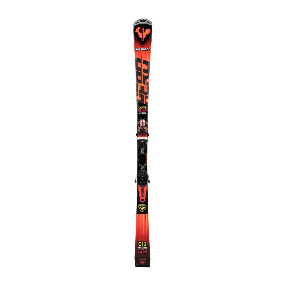Skis alpins Rossignol Hero Carve avec fixations Konect NX12 GW