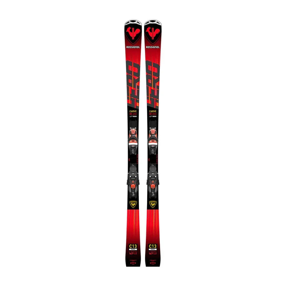 Skis alpins Rossignol Hero Carve avec fixations Konect
