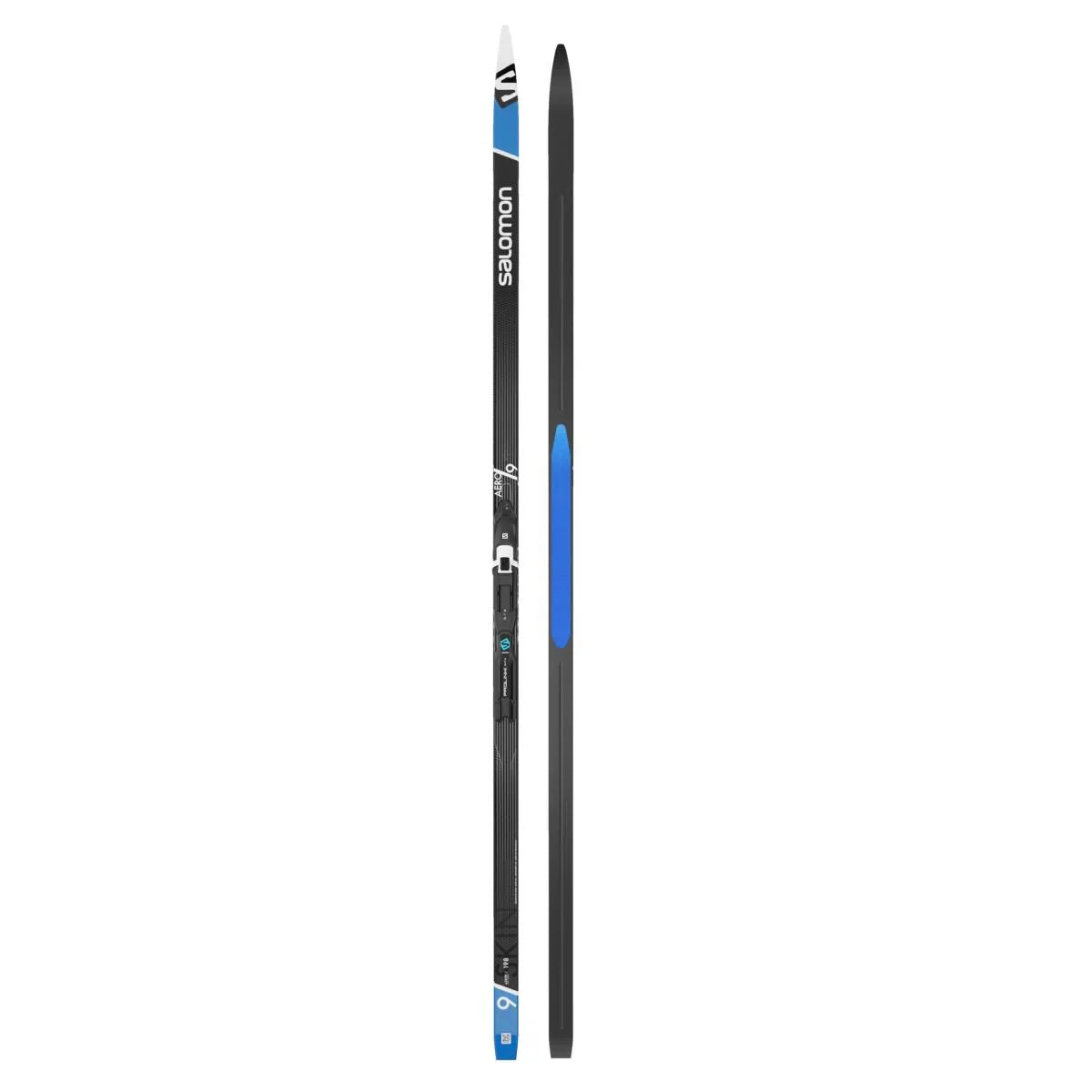 Skis de fond de classique Salomon Aero 9 eSkin Medium + PLK Shift Pro