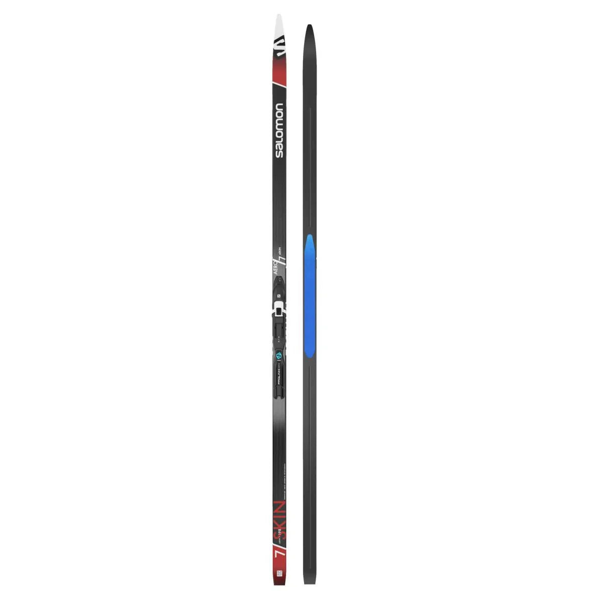 Skis de fond de classique Salomon Aero 7 eSkin Extra Stiff + PLK Shift Pro