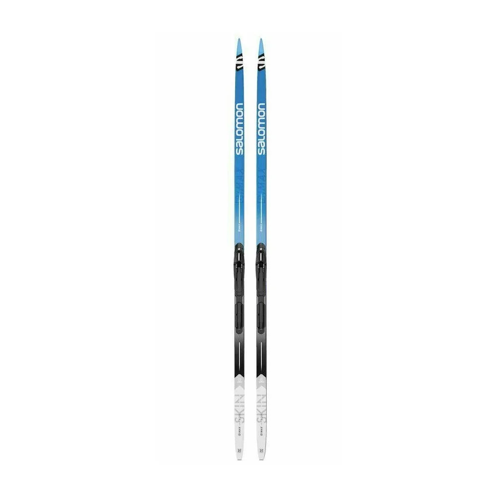 Skis de fond de classique Salomon S/Max eSKIN HARD avec fixations Shift-In