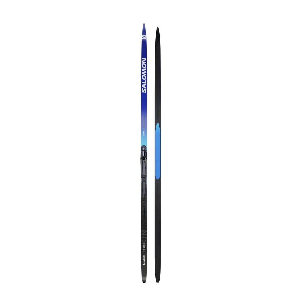 Skis de fond de classique Salomon S/Max eSKIN Medium avec fixations Prolink Shift In Bindings