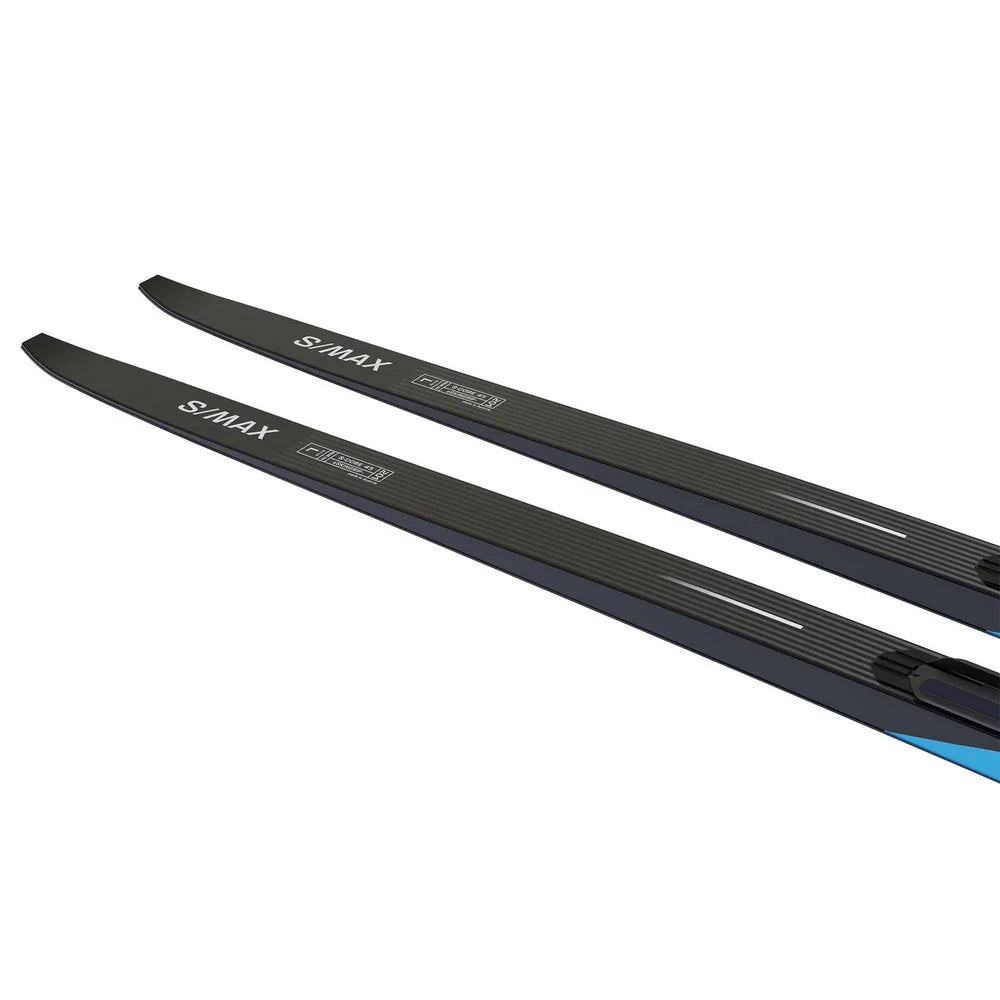 Skis de fond de classique Salomon S/Max eSKIN Medium avec fixations Prolink Shift In Bindings