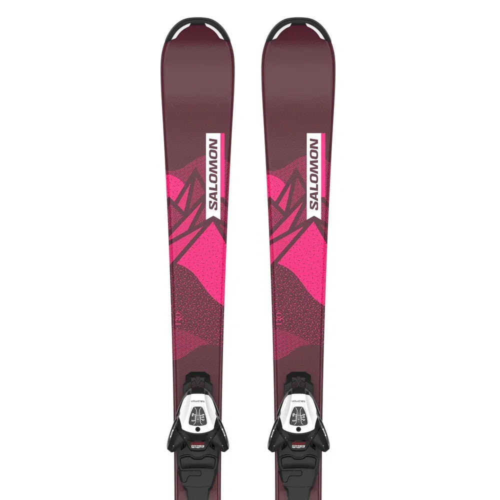 Skis alpins Salomon Lux JR M avec fixations L6 GW J2 80 (juniors)