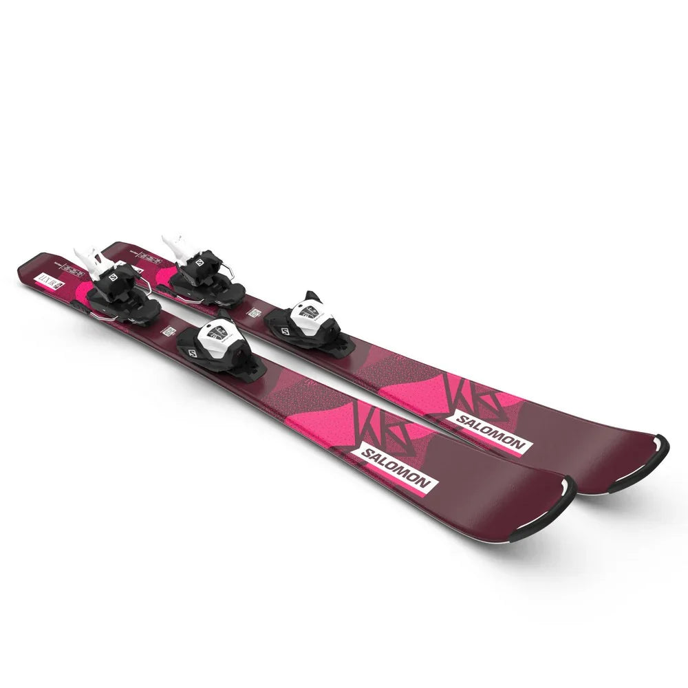 Skis alpins Salomon Lux JR M avec fixations L6 GW J2 80 (juniors)