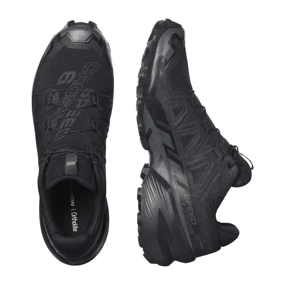 Souliers de course en sentier Salomon Speedcross 6 - larges (hommes)