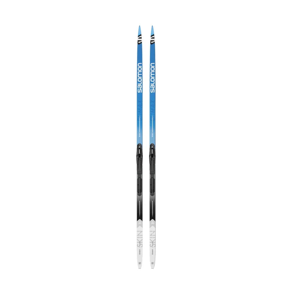 Skis de fond de classique Salomon S-MAX eSKIN MED + fixations Shift-In