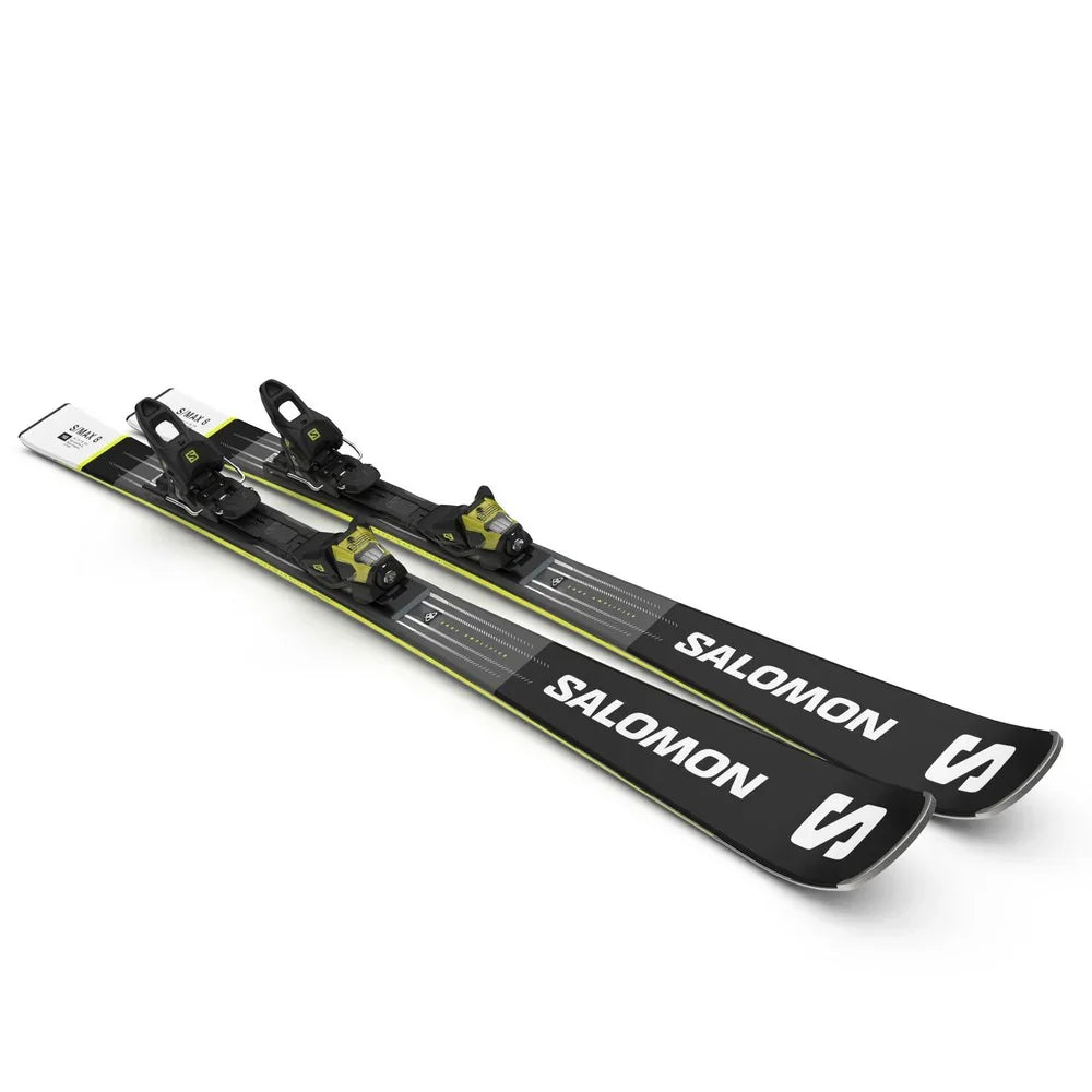 Skis alpins Salomon E S/MAX 8 avec fixation M11 GW L80 (unisexes)