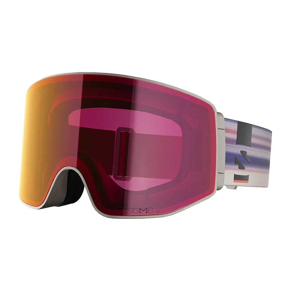 Lunettes de ski Salomon Sentry Prime Sigma – Sigma Poppy Red et Sigma Light Blue