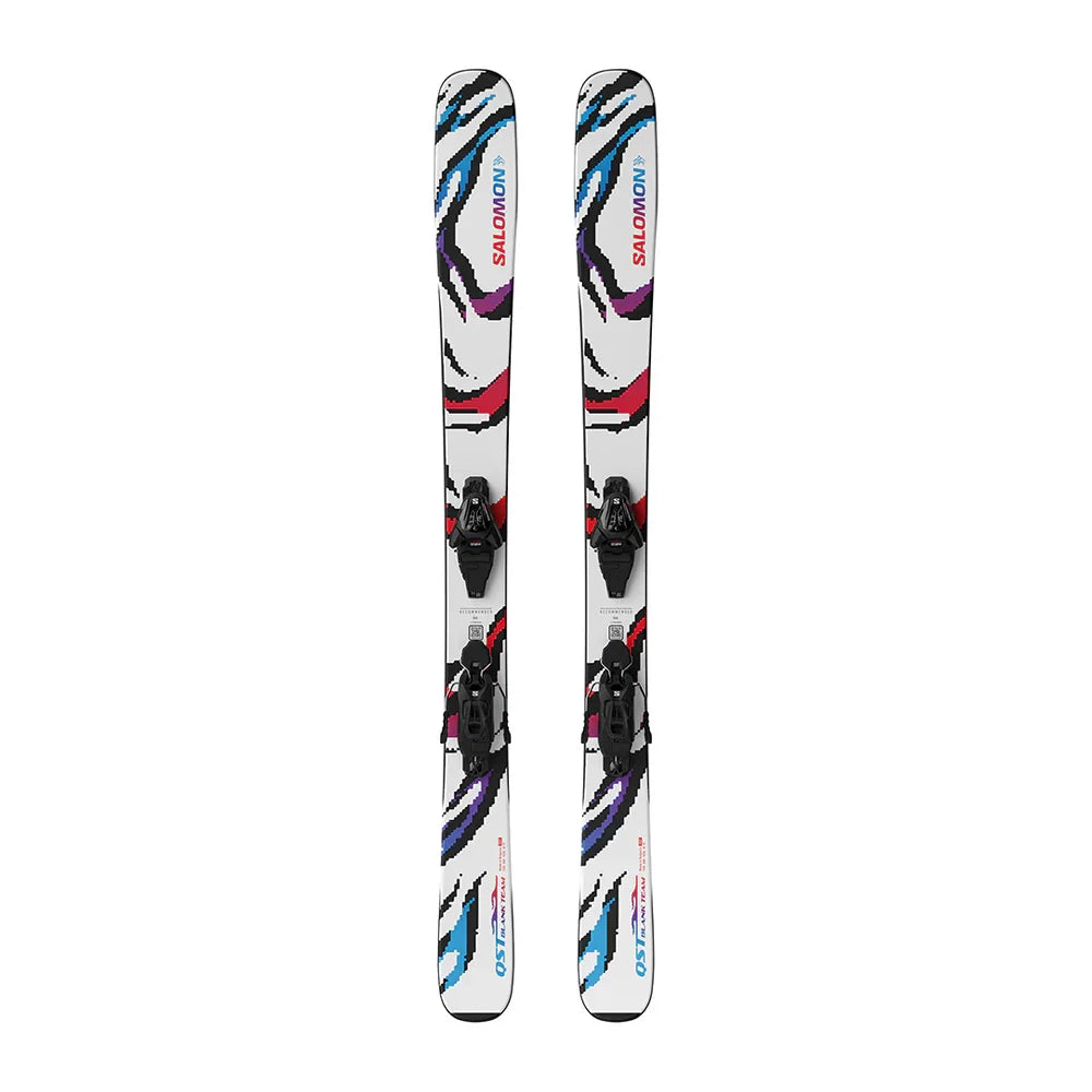 Skis alpins Salomon QST Blank Team avec fixations L6 GW J