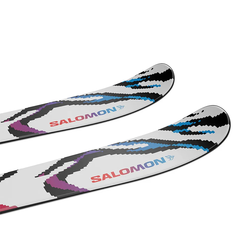 Skis alpins Salomon QST Blank Team avec fixations L6 GW J