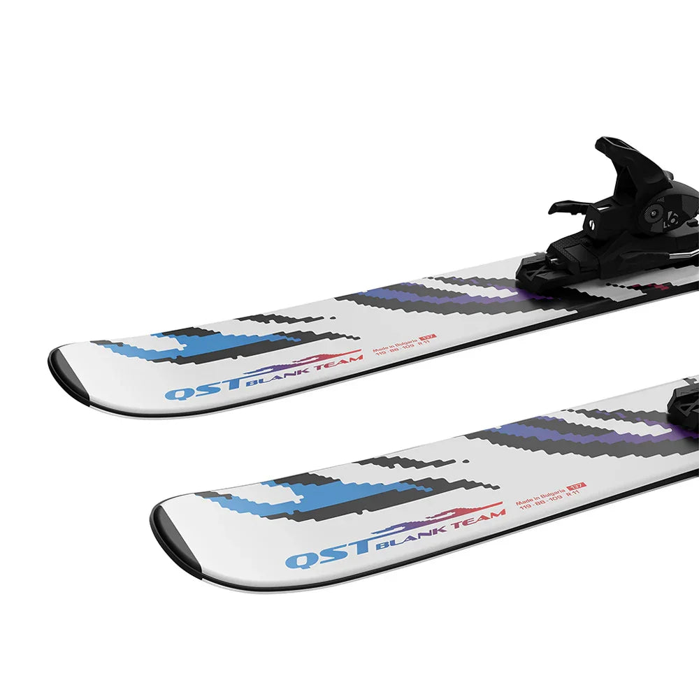 Skis alpins Salomon QST Blank Team avec fixations L6 GW J