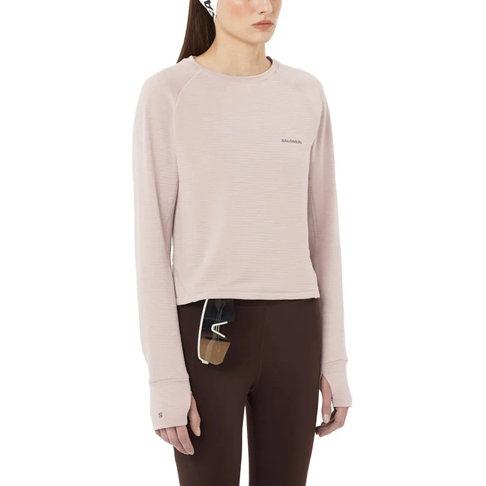 Chandail en laine polaire Salomon Essential Lightwarm (femmes)