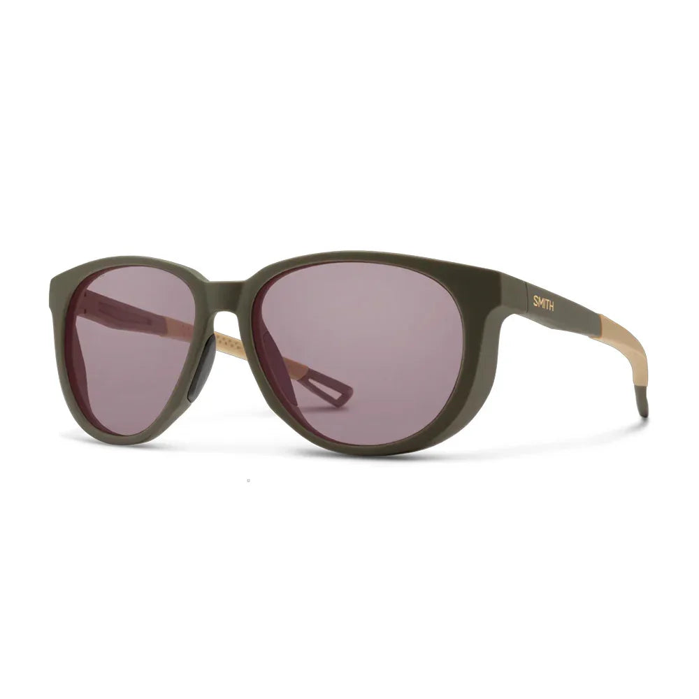 Lunettes de soleil Smith Seeker - Matte Forest ChromaPop Low Light Rose
