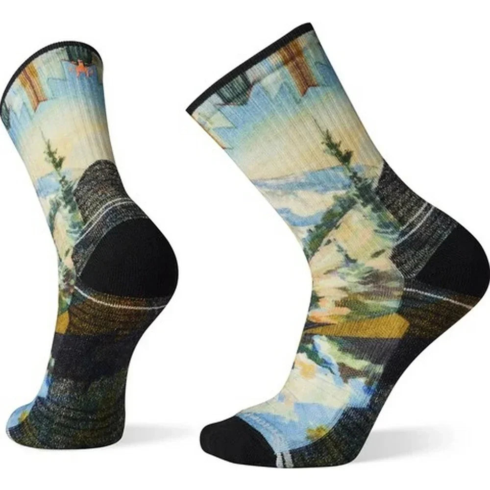 Bas Smartwool Performance Hike Light Cushion Mountain Print Crew (hommes)