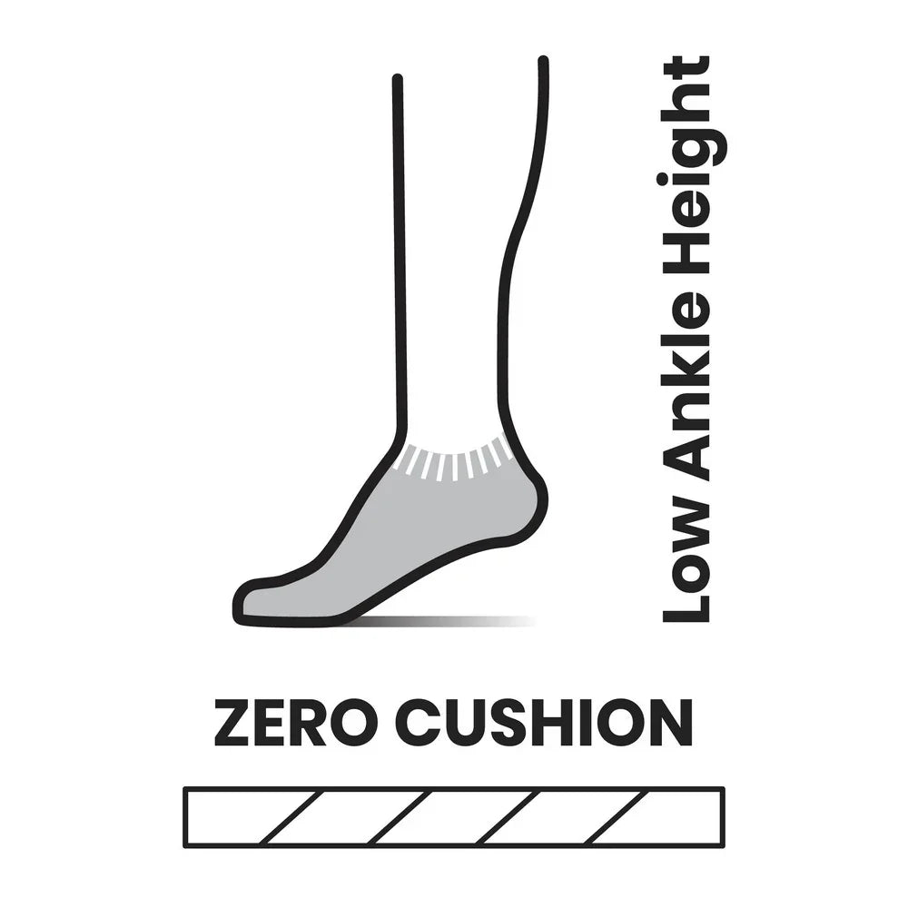 Bas Smartwool Run Zero Cushion Low Ankle Pattern (hommes)