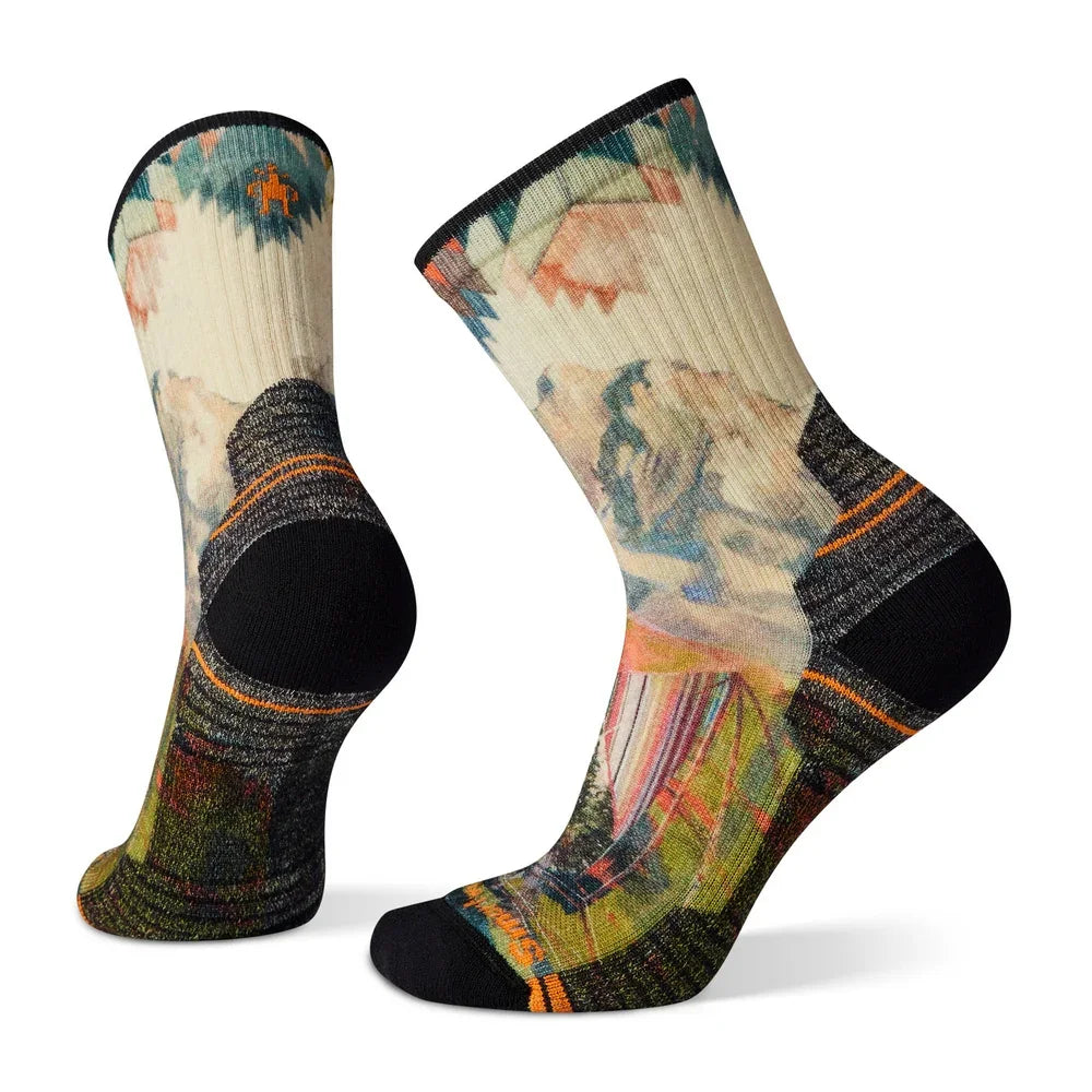 Bas Smartwool Hike Light Cushion Mountain Print Crew (femmes)
