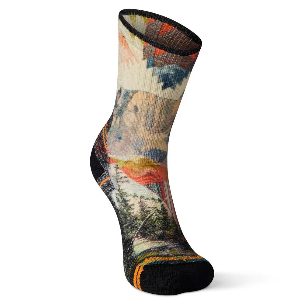 Bas Smartwool Hike Light Cushion Mountain Print Crew (femmes)