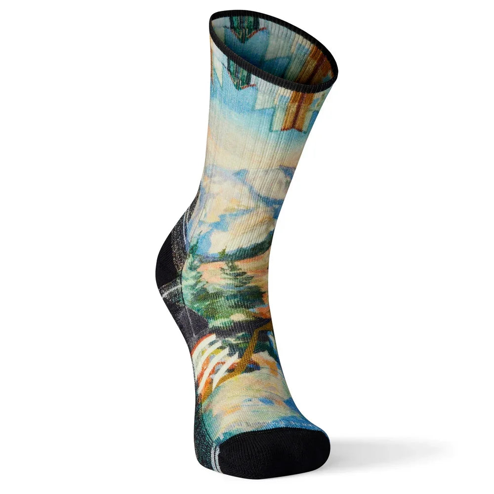 Bas Smartwool Hike Light Cushion Mountain Print Crew (hommes)