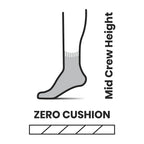 Smartwool M's Run Zero Cushion Mid Crew Socks