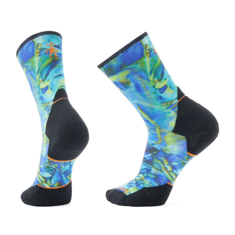 Bas Smartwool Trail Run Targeted Cushion Reflections Print Crew (hommes)