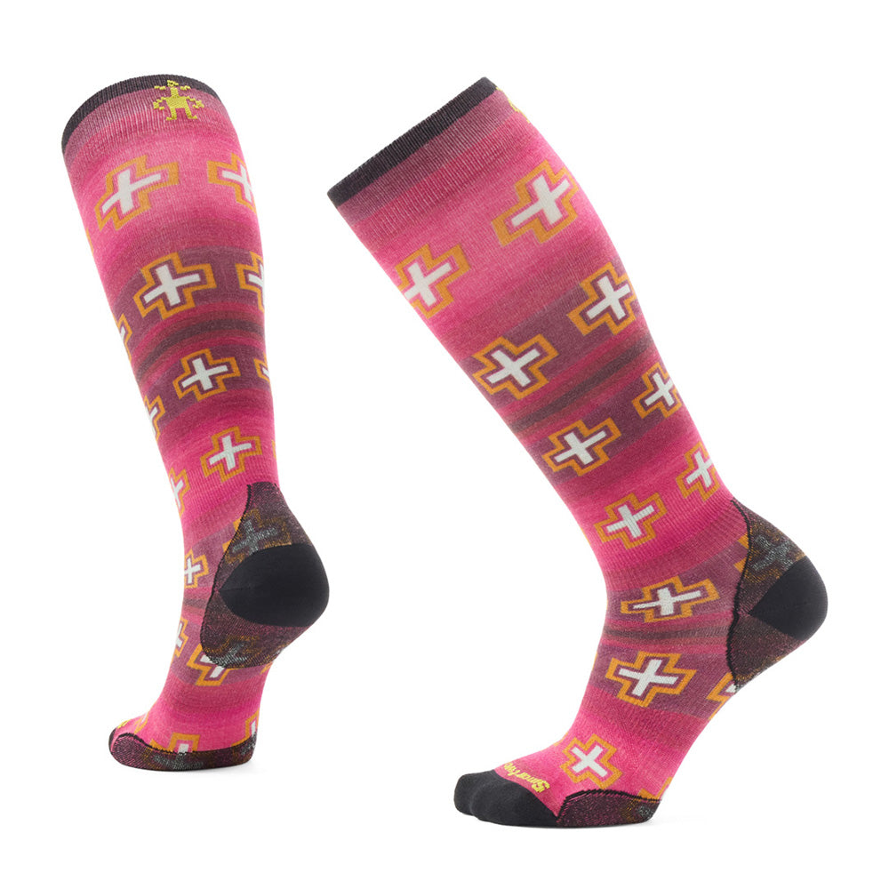 Bas Smartwool Ski Cushion Paths Crossed Print OTC (femmes)