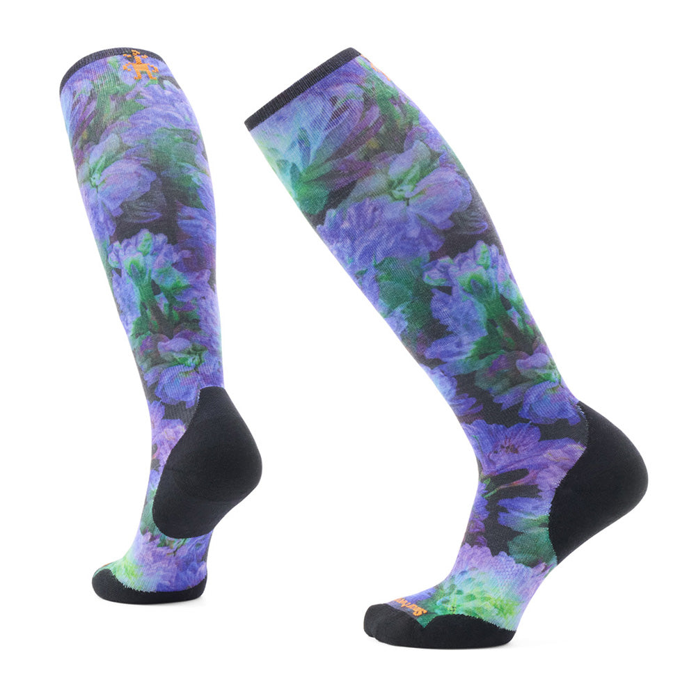 Smartwool W's Ski Cushion Electric Lotus Print OTC Socks