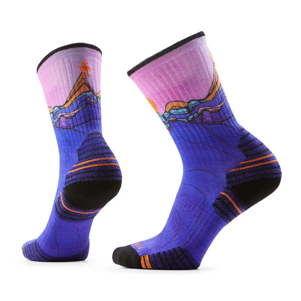 Smartwool W's Hike Mountain Sunrise Print Crew Socks