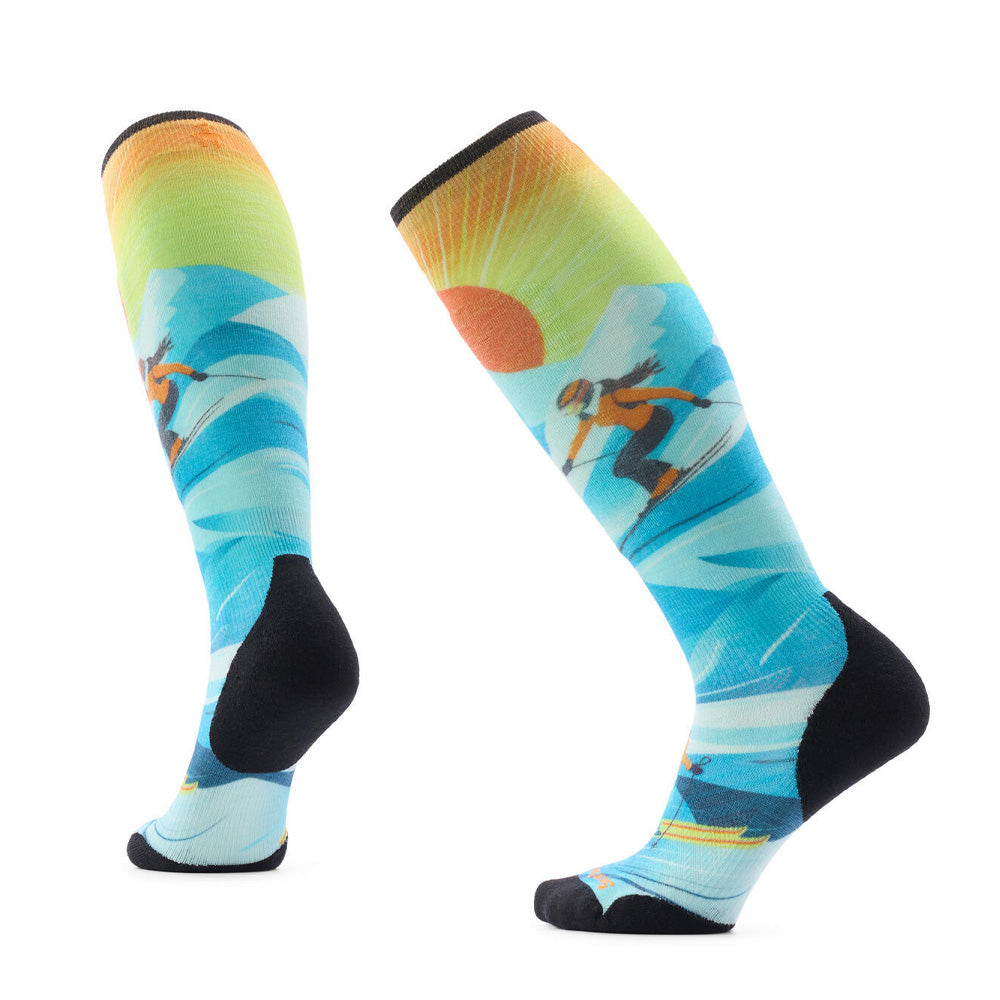 Smartwool W's Ski Targeted Cushion Steep Days Print OTC Ski Socks