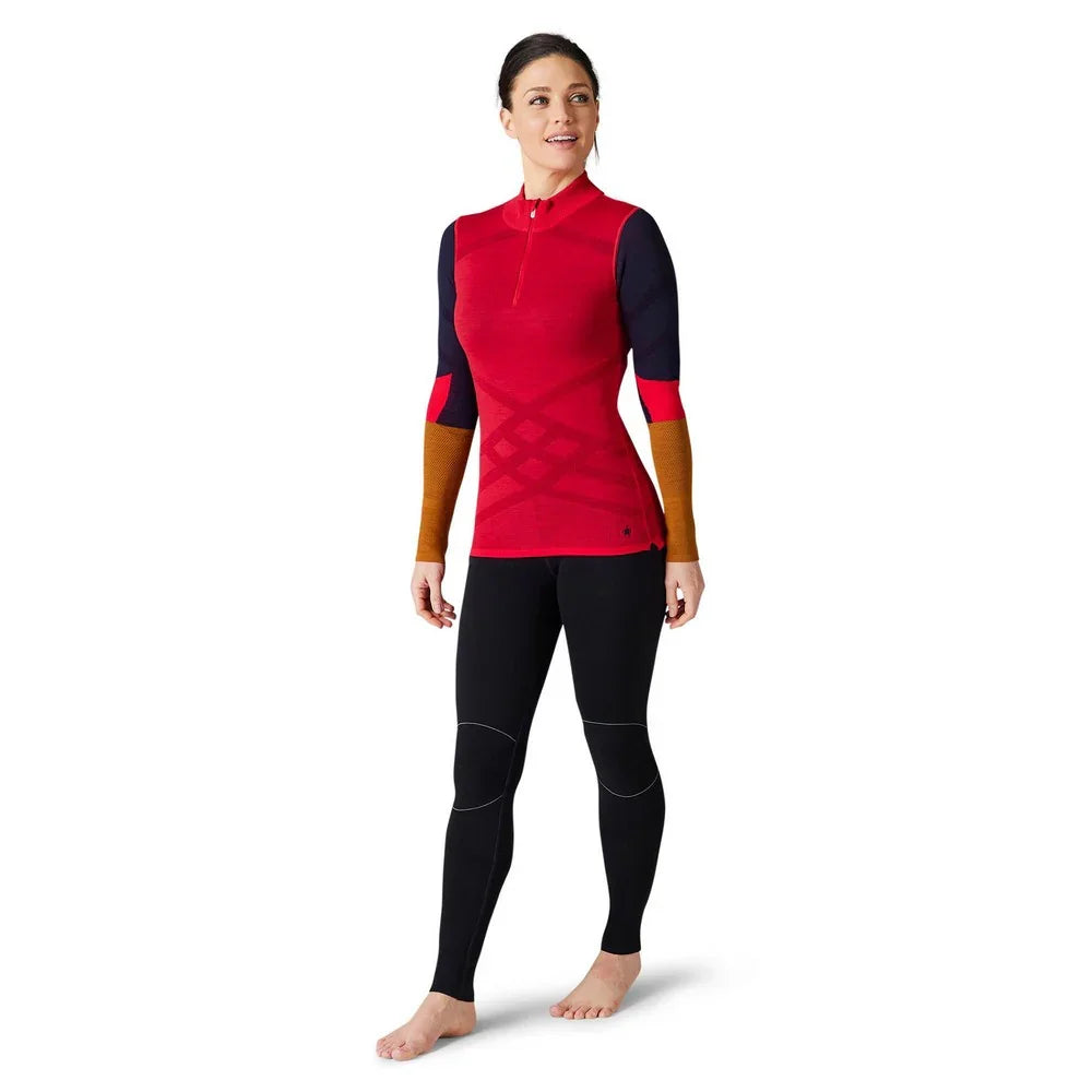 Smartwool W's Intraknit Merino 200 Colorblock 1/4 Zip Top