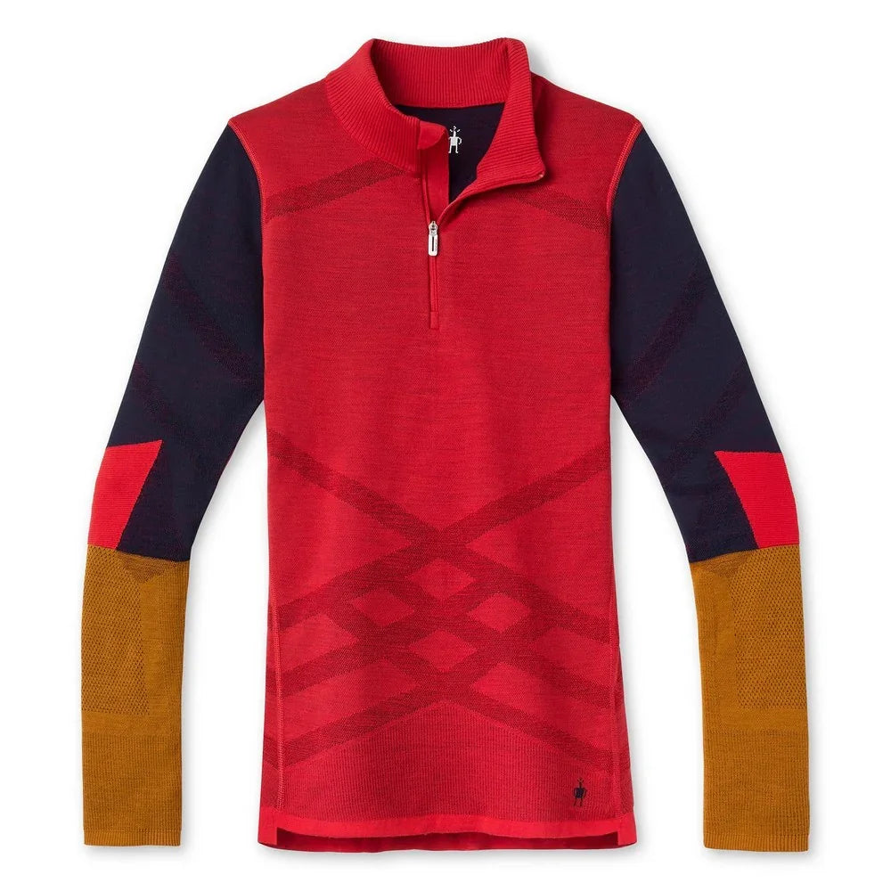 Smartwool W's Intraknit Merino 200 Colorblock 1/4 Zip Top