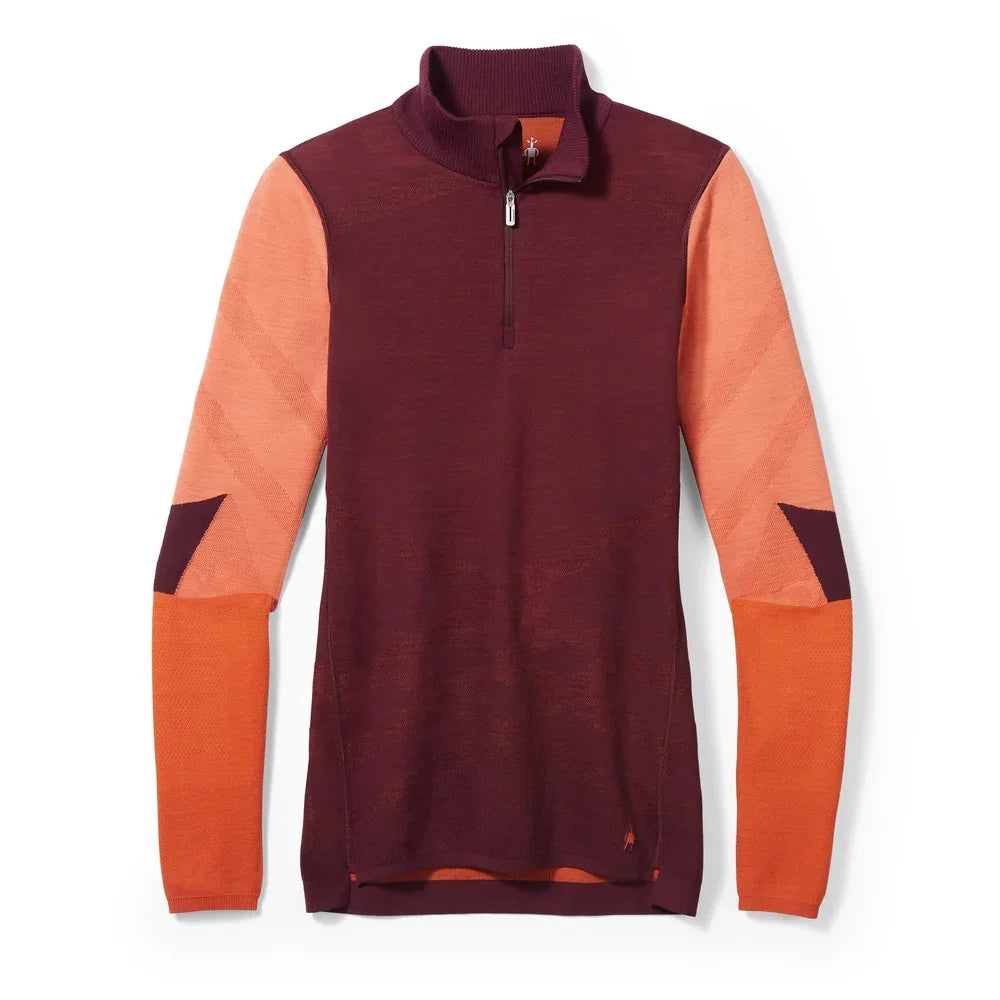 Smartwool W's Intraknit Merino 200 Colorblock 1/4 Zip Top