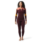 Smartwool W's Thermal Merino Colorblock 1/4 Zip Boxed Base Layer