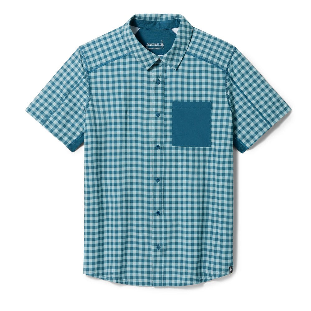 Smartwool M's Printed Button Down Short Sleeve Shirt
